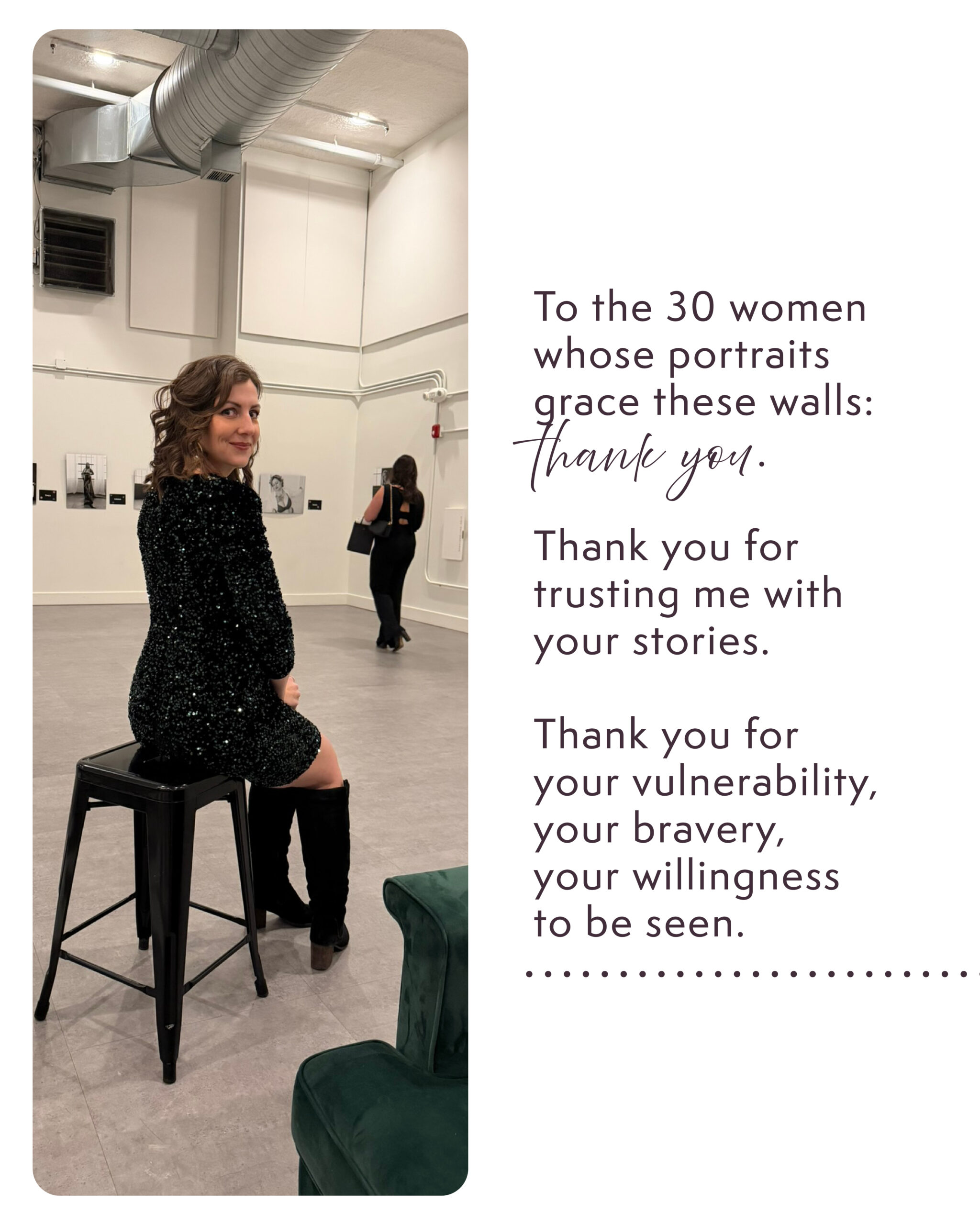 A record-breaking snowstorm. A former bank turned art gallery. Thirty powerful portraits lining the walls. What unfolded at 30 Over 30—hosted by Body Art Boudoir to support PAAR—was more than an event. It was a reminder that beauty isn’t about perfection, and the version of you today is already worthy of celebration.